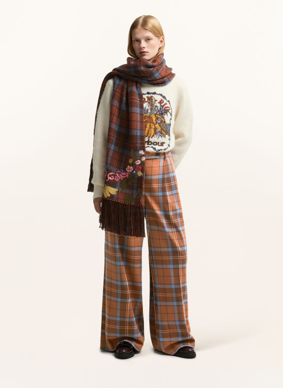 Barbour Marlenehose ALLAMANDA BRAUN / DUNKELBRAUN / HELLBLAU