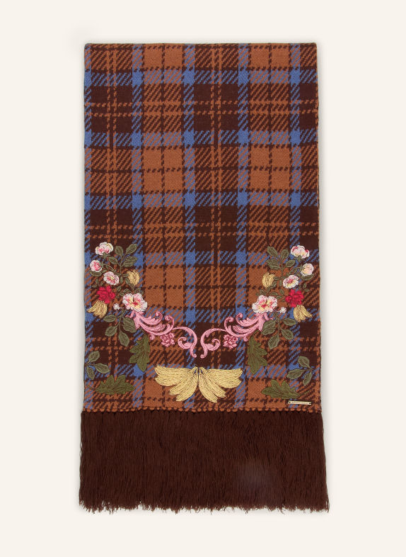 Barbour Schal ANGELONIA DUNKELBRAUN / ROSA / BLAU