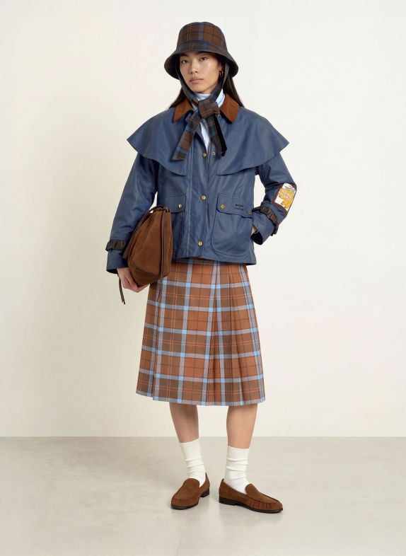 Barbour VENOSA Jacket BLUE / BROWN / YELLOW