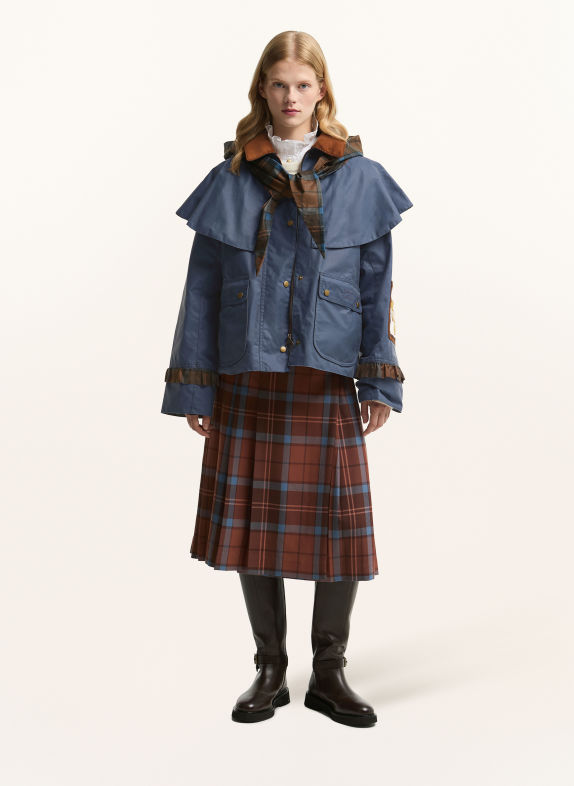 Barbour Jacke VENOSA BLAU / BRAUN / GELB
