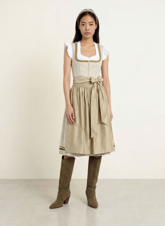 KRÜGER Dirndl MARIBEL BEIGE / HELLGRÜN