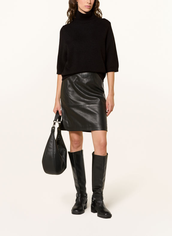 Oui Knit shirt BLACK