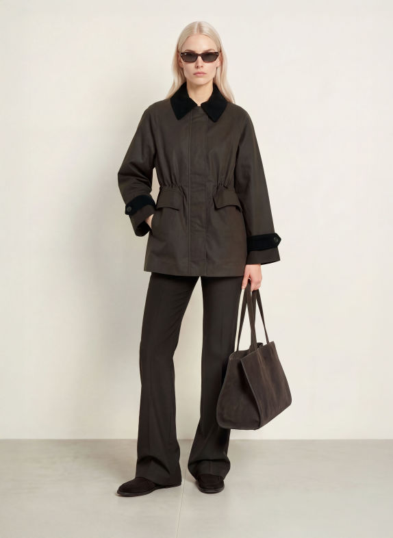 nine:inthe:morning Bootcut broek PAULINA DONKERGRIJS