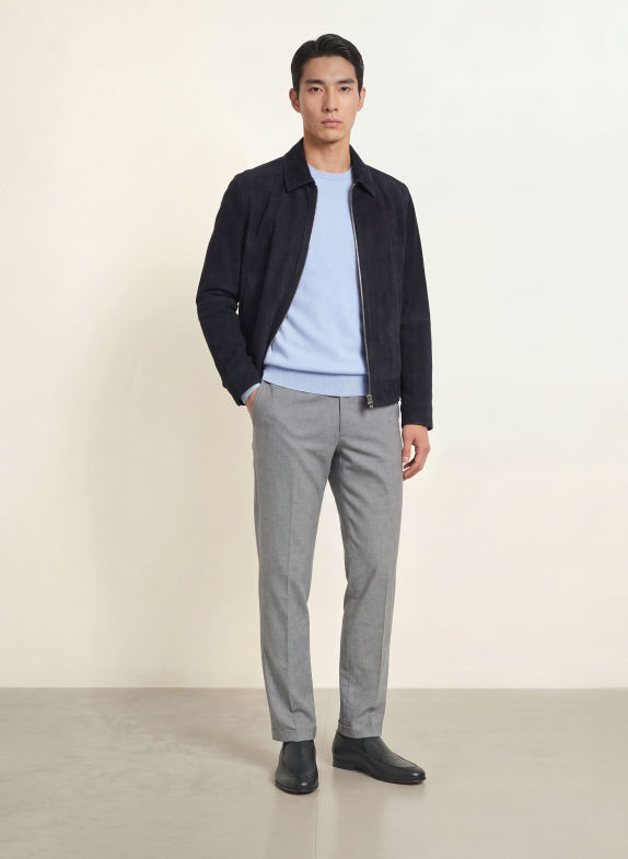 BOSS Pull en cachemire BLEU CLAIR