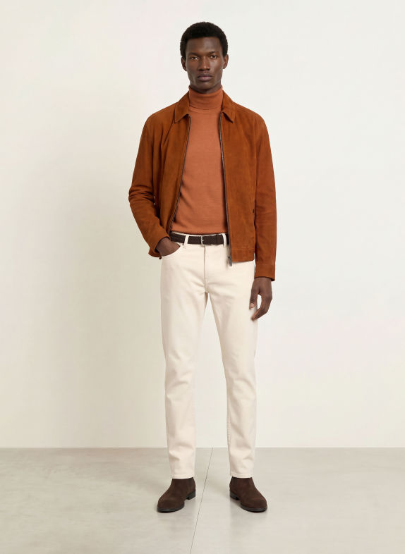 BOSS MUSSO Turtleneck sweater DARK ORANGE