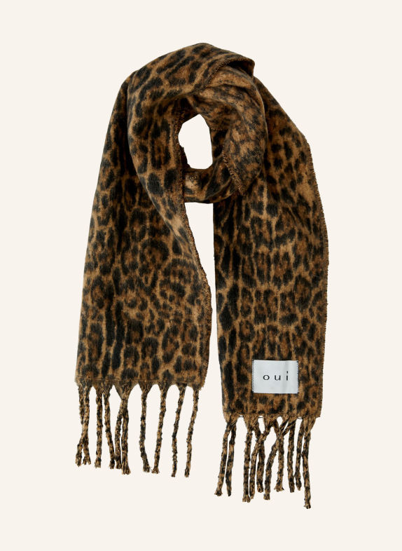 Oui Scarves BROWN / DARK BROWN / BLACK
