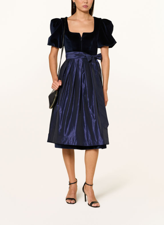 AlpenHERZ Robe Dirndl ARINA BLEU FONCÉ