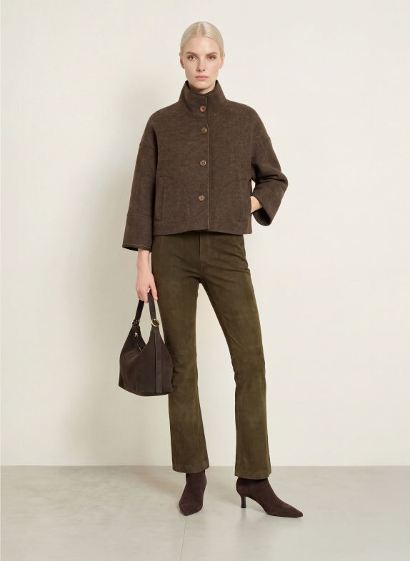 MEINDL EASY KICK Leather Pants DARK GREEN