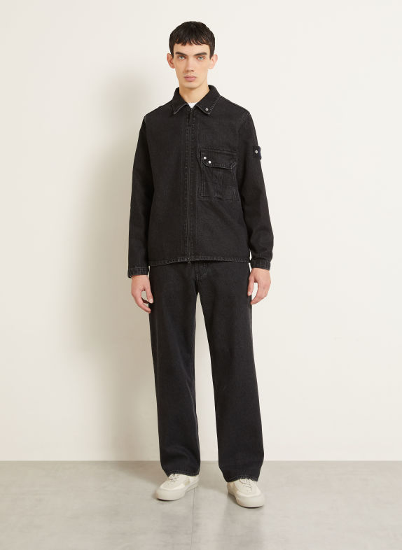STONE ISLAND Jeans DENIM PROJECT Loose Fit VJ902 BLACK MEDIUM WASH
