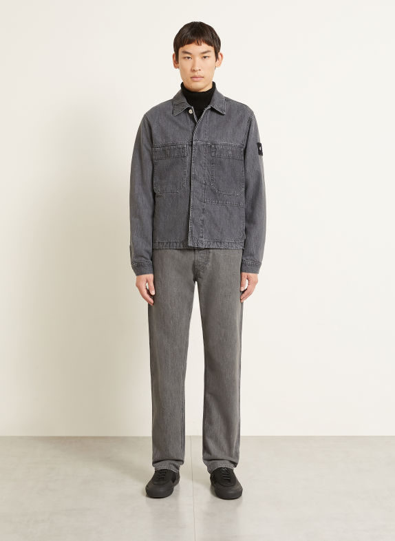STONE ISLAND Jeans-Overshirt DENIM PROJECT VJ604 GREY LIGHT WASH