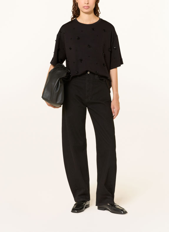 InWear BAYAIW T-shirt with decorative stones BLACK