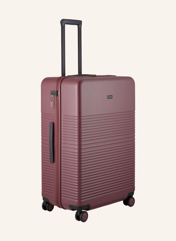 NORTVI Kufr na kolečkách CHECK-IN LARGE TMAVĚ ČERVENÁ / ČERNÁ