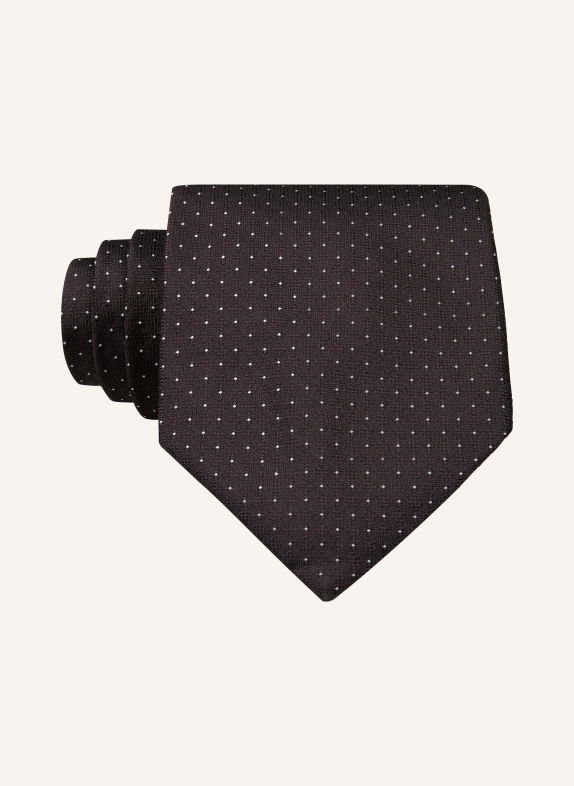 TIGER OF SWEDEN Tie DARK PURPLE / ECRU