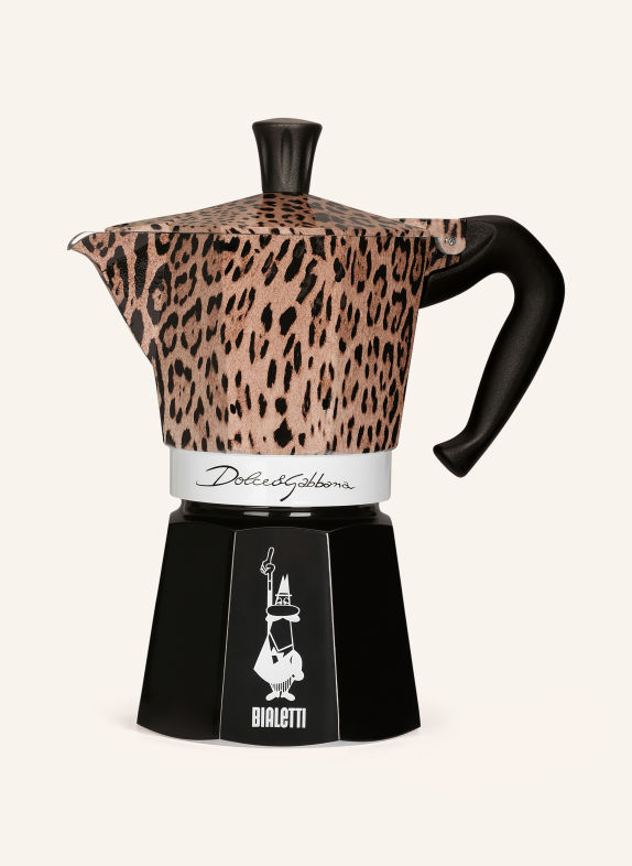 DOLCE & GABBANA CASA Espressokocher SCHWARZ / HELLBRAUN / BRAUN