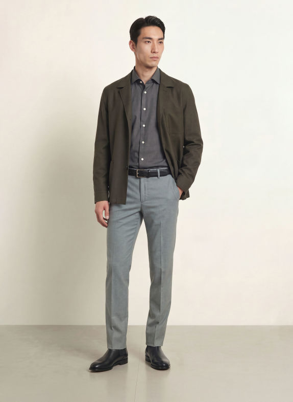 ETON Koszula o kroju Contemporary Fit CZIEMNOSZARY