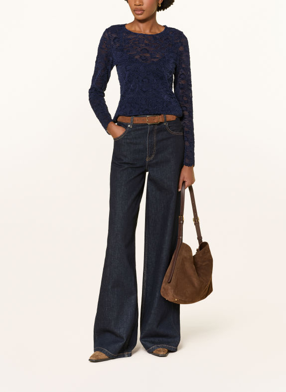 MOS MOSH MMMIRIEL Long-sleeve shirt in Lace DARK BLUE