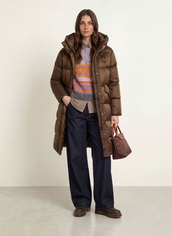 Blauer LENA Down coat DARK BROWN