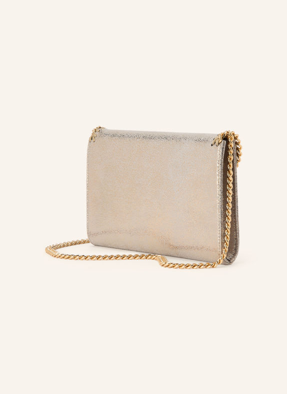 STELLA McCARTNEY Wallet on Chain FALABELLA GRAU / GOLD