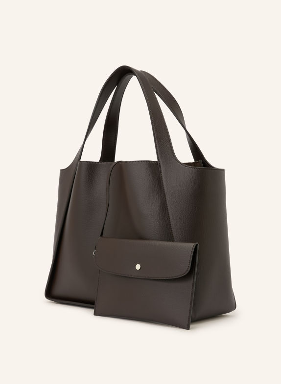 STELLA McCARTNEY Shoppers with Pouch DARK BROWN / SILVER