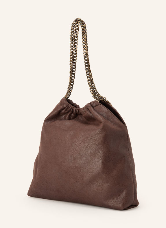 STELLA McCARTNEY FALABELLA MEDIUM Shoulder bag DARK BROWN / GOLD
