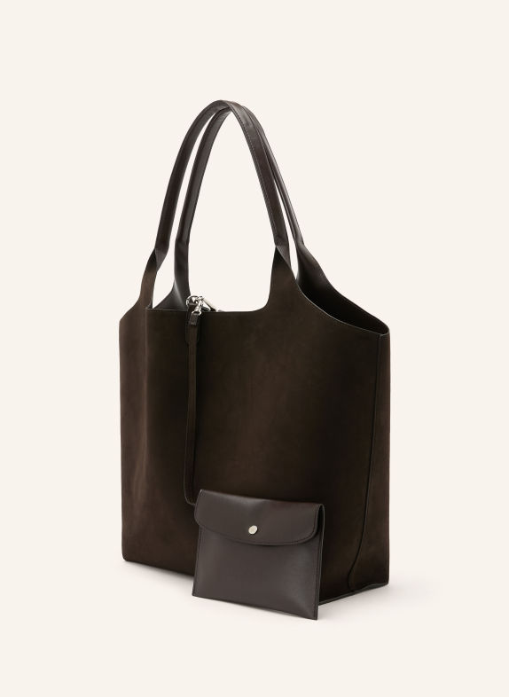 STELLA McCARTNEY Shopper zum Wenden mit Pouch DUNKELBRAUN / SILBER