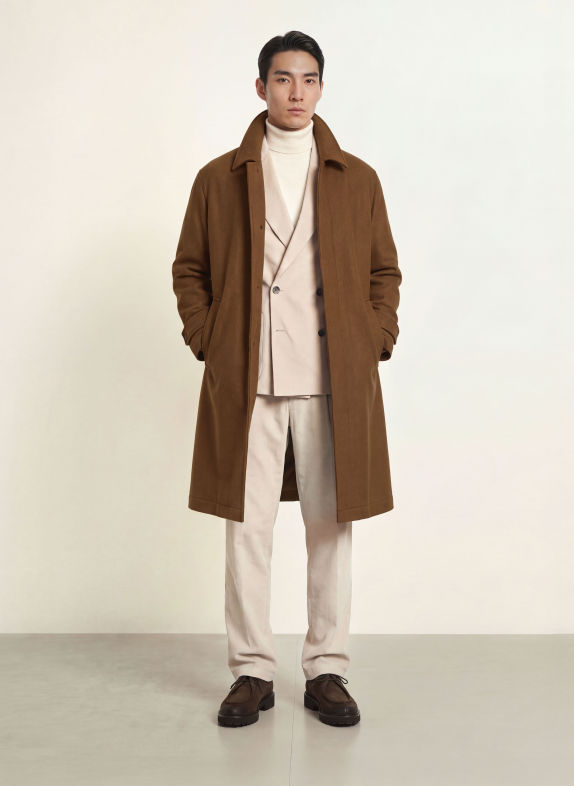 STRELLSON Manteau en laine BARLETTA MARRON