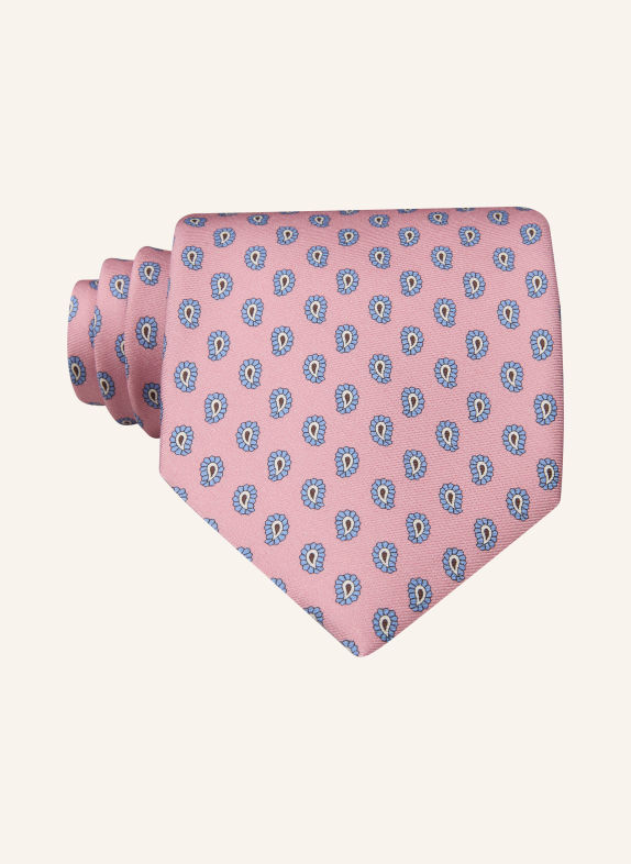 altea Cravate ISONZO ROSE / BLEU CLAIR / BLANC