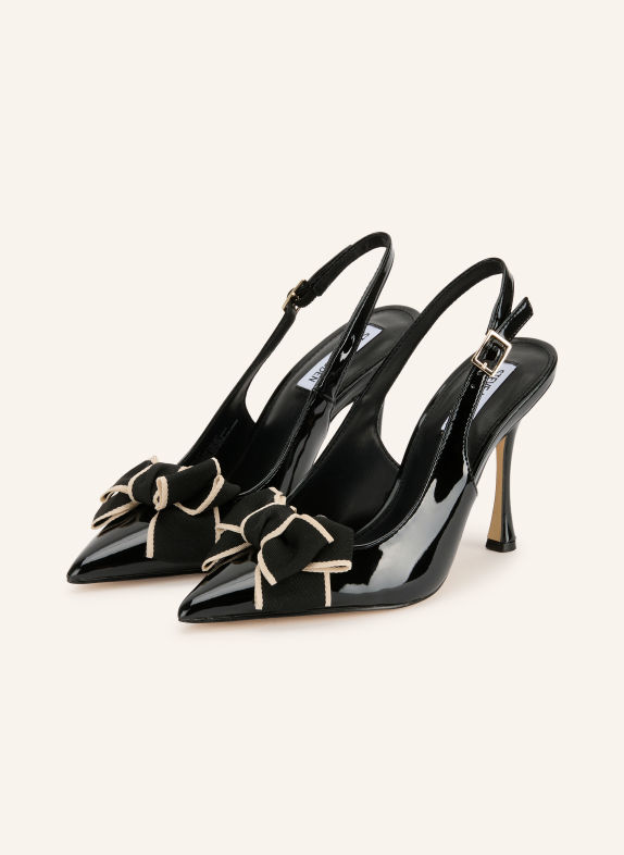 STEVE MADDEN BALINA Slingback Pumps BLACK / BEIGE