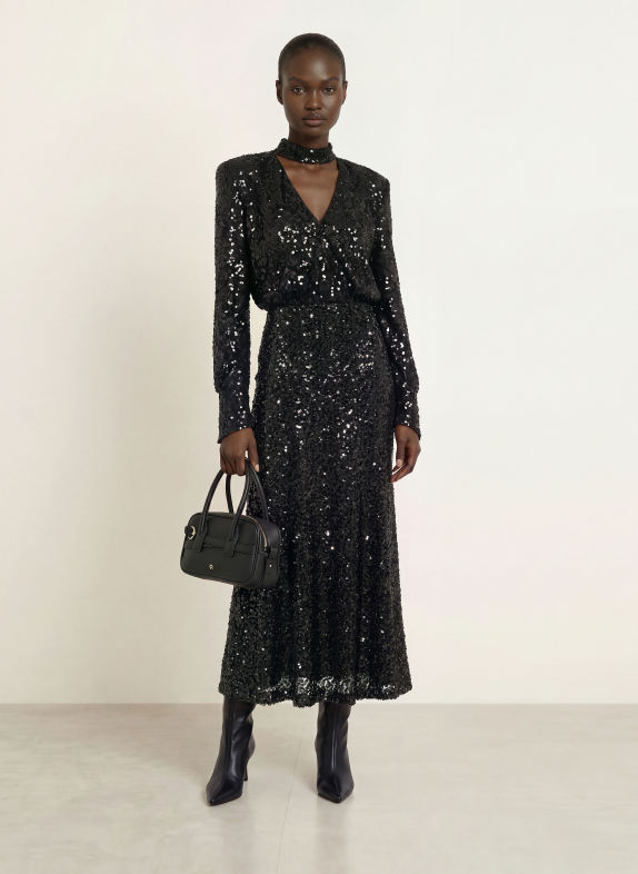 UNDRESS CODE Sequin skirt BLACK