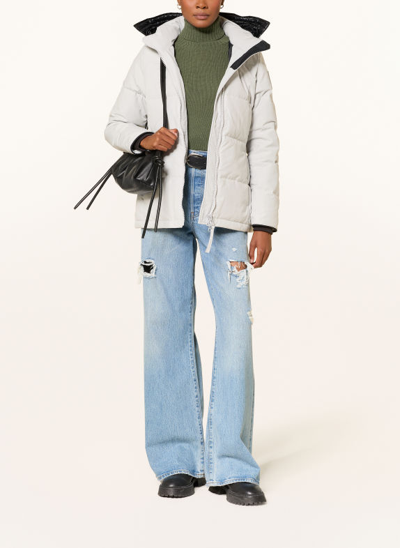 CANADA GOOSE Daunenjacke mit abnehmbarer Kapuze CREME
