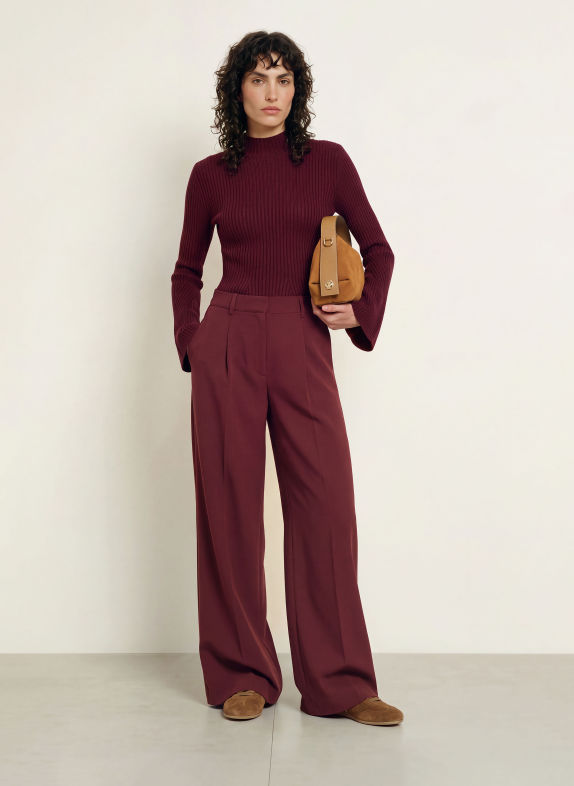BOSS FABERDEENA Sweater DARK RED