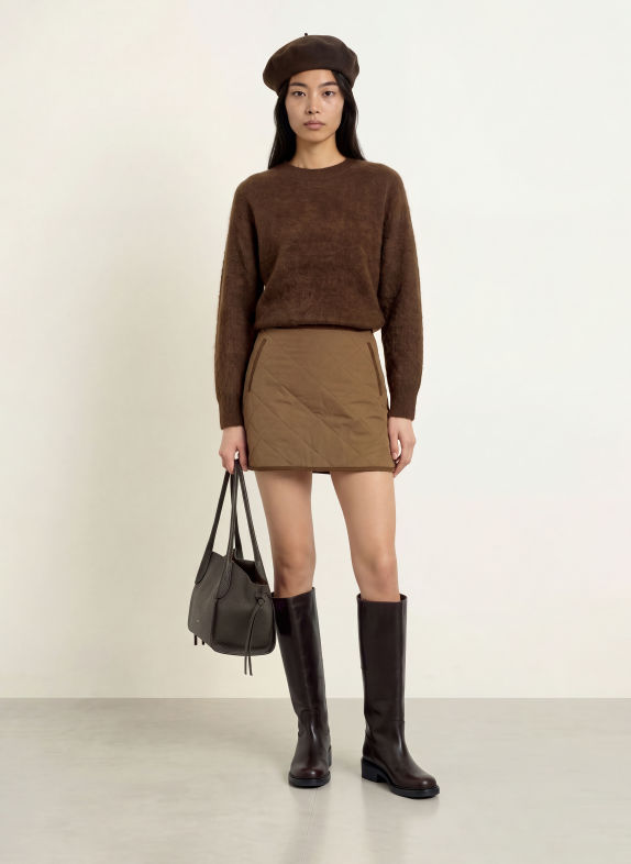 SUNCOO PICADI Sweater DARK BROWN