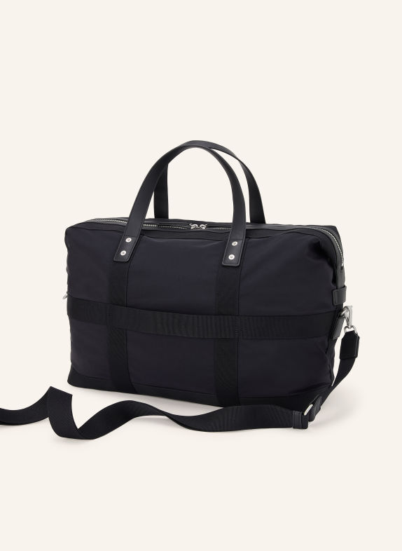 TOMMY HILFIGER Travel bag BLACK / SILVER