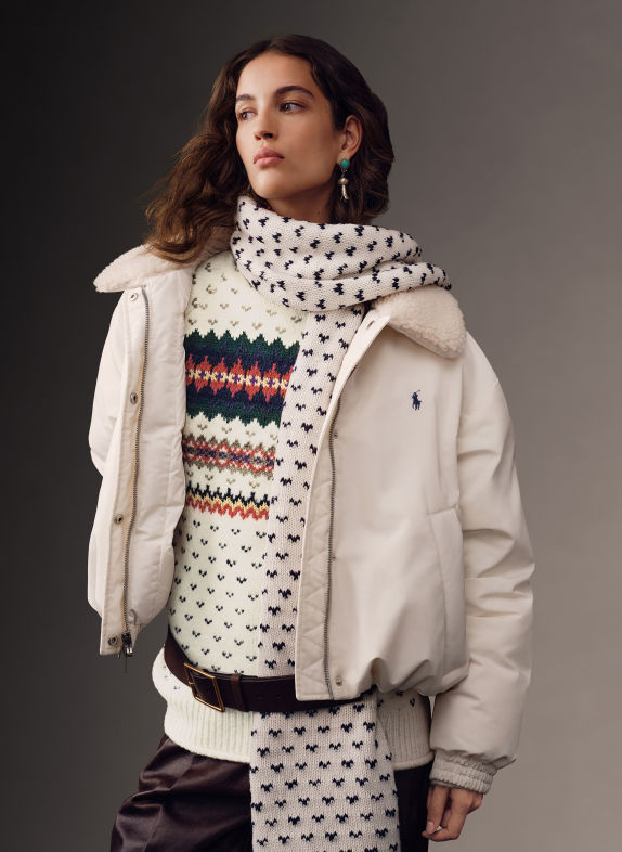 POLO RALPH LAUREN Pullover CREME / RØD / MØRKEGRØN