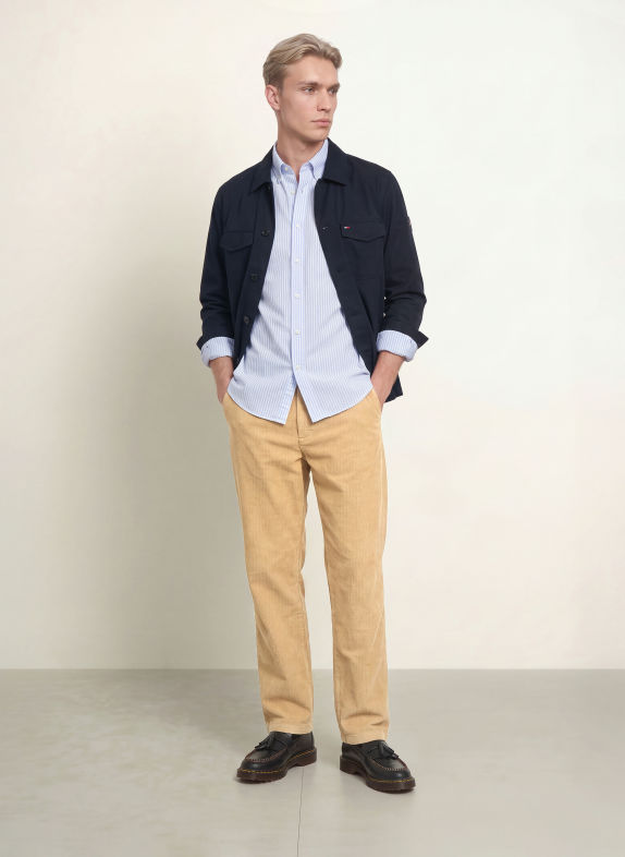 TOMMY HILFIGER Hemd Regular Fit HELLBLAU / WEISS