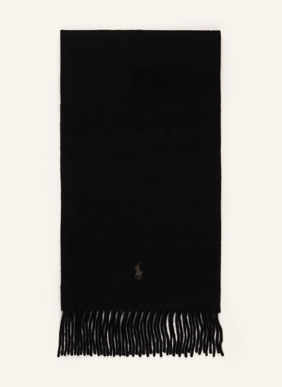 POLO RALPH LAUREN Cashmere Scarf BLACK