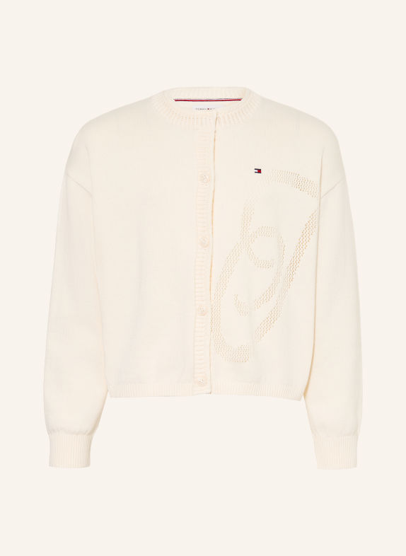 TOMMY HILFIGER Strickjacke CREME