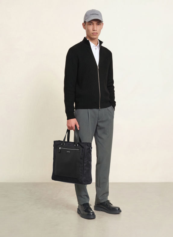 Calvin Klein Handtasche SCHWARZ / SILBER