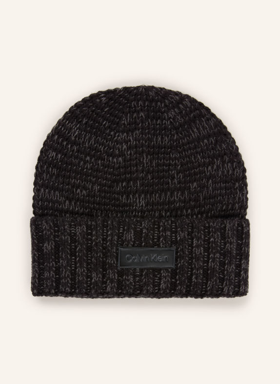 Calvin Klein Bonnet MARL GRIS FONCÉ / NOIR