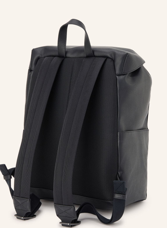 Calvin Klein Backpack with laptop compartment BLACK / PLATINUM