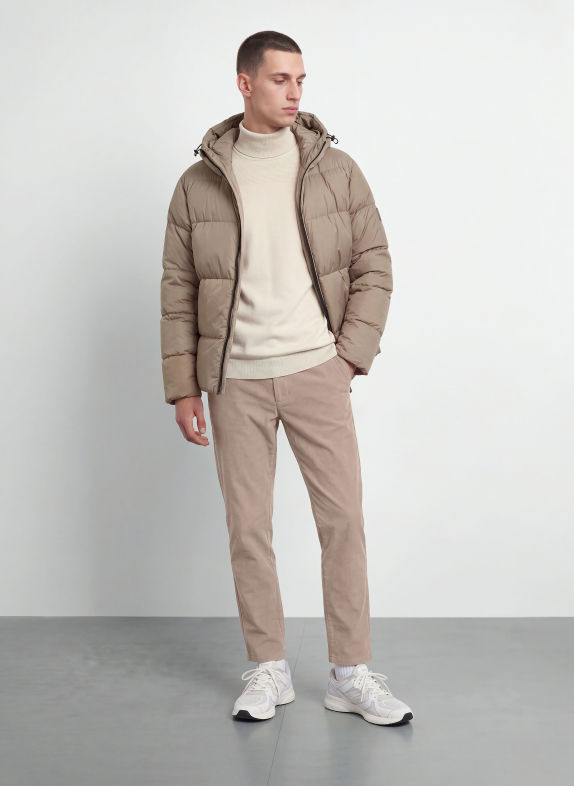 BOSS Cordchino COMMUTER Tapered Fit TAUPE