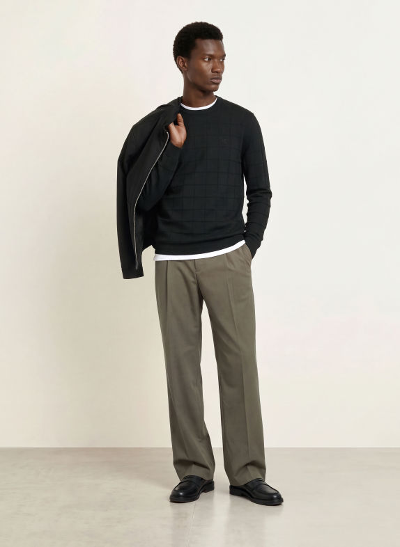 Calvin Klein Merino wool sweaters BLACK