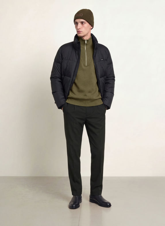 Calvin Klein Half-zip sweater OLIVE