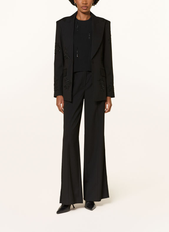 RIANI Blazer with decorative beads BLACK / GRAY