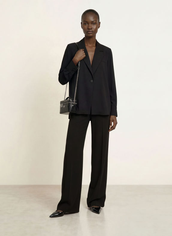 RIANI Blouse in a mix of materials NOIR