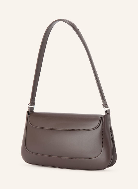 Calvin Klein Schultertasche DUNKELBRAUN / SILBER / GOLD