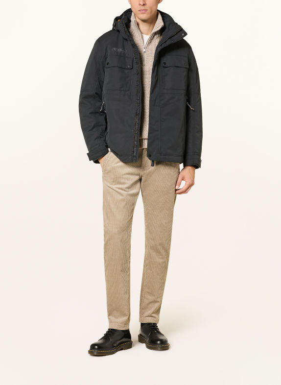 camel active Functional jacket with a detachable hood DARK GRAY