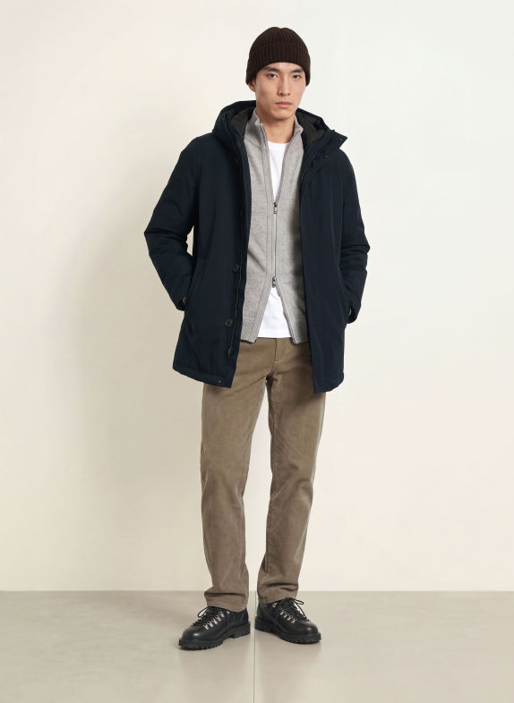 WOOLRICH Down jacket DARK BLUE