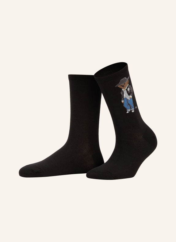 POLO RALPH LAUREN Socks BLACK / DARK GRAY / BLUE