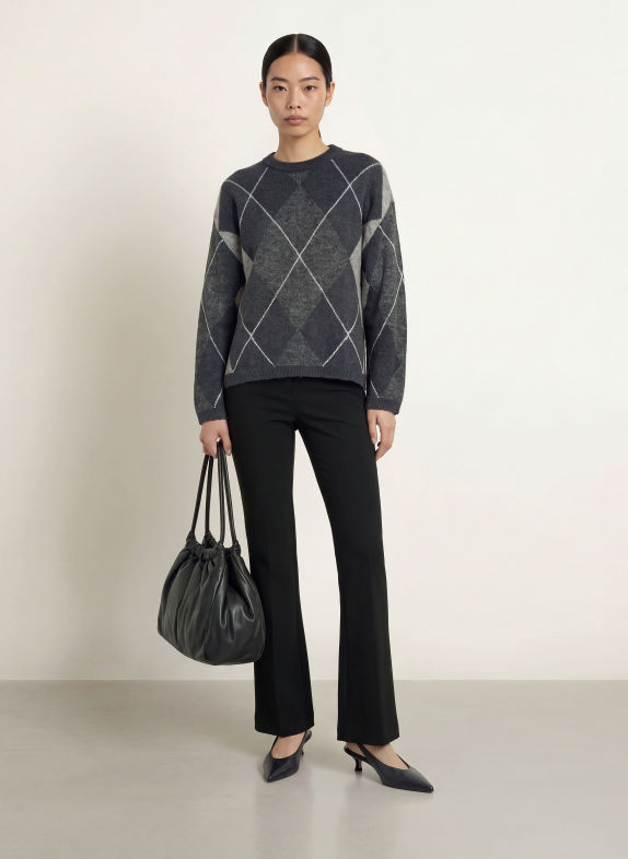 MSCH COPENHAGEN MSCHADIN Sweater DARK GRAY / LIGHT GRAY / GRAY